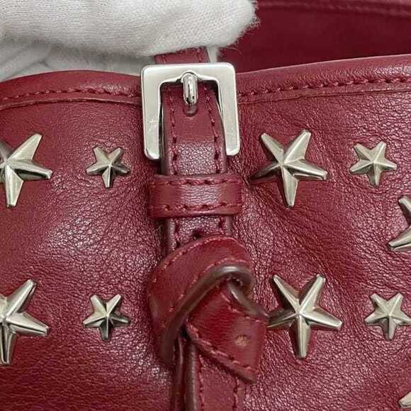 JIMMY CHOO Red Leather Tote Bag - Picture 11 of 11